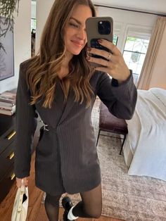 My dress is on sale for 15% off! I love a good blazer dress you can easily dress up or down with sneakers. This would be perfect for the office or even for date night! I'm wearing a size XS. #LTKSpringSale #LTKsalealert My Dress