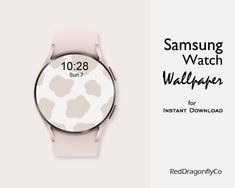 an image of a watch with the text samsung watch wallpaper