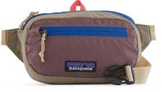 Stowing into its own pocket when not in use and expanding to carry everyday essentials  the Patagonia Ultralight Black Hole Mini hip pack is made from extremely lightweight yet tough fabric. Patagonia Fanny Pack, Patagonia Bags, Hip Pack, Topo Designs, Webbing Belt, Ripstop Fabric, Waist Pack, Day Bag, Rei Co-op