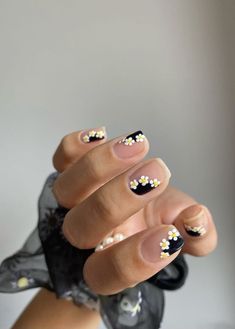 Nagel Tips, Cute Acrylic Nail Designs, Nail Art Designs Diy, Floral Nails, Short Acrylic Nails, Nail Arts, Cute Acrylic Nails, Acrylic Nail Designs, Trendy Nails