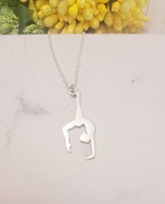 This Gymnastic charm necklace is the perfect  accessory for all gymnastic enthusiasts and athletes!  This sterling silver chain is made from hypoallergenic material, making it suitable for sensitive ski. Rub it gently with a soft towel to clean the dust and avoid its use in water. These necklace will come in a beautiful packaging, so you can choose this as a gift for someone special. ♥ If you have any problem or question, please feel free to ask us; we are quick to respond https://www.etsy.com/ca/messages/new?to_username=ImagineJewelryGifts Explore for more, https://www.etsy.com/ca/shop/ImagineJewelryGifts Thanks for visiting my store and remember that anything is possible with a little imagination! Gymnastics Jewelry, Gymnastics Necklace, Music Necklace, Music Teacher Gifts, Classy Jewelry, Jewelry Christmas, Custom Name Necklace, Silver 925 Necklace, Christmas Gift Jewelry