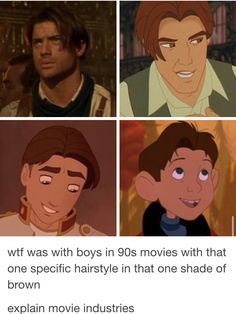 four different pictures of the same character from disney's animated movie, which is also in