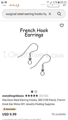 a pair of hooks are on sale for $ 9 99