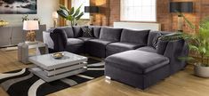 Versatile and stylish, this modular sofa set will transform your living room into a cosy and inviting haven. This is a 6 Seater U-Shape Corner Sofa Set in an elegant dark grey fabric offers comfort and flexibility. With a modular design and secure clips, you can rearrange the sofa modules to suit your room layout. Expandable and adaptable, this sofa set allows you to add additional modules for even more seating space. Each module measures 95cm, providing you with the freedom to customise the size and shape of your sofa according to your preferences. Whether you have a large living room or a compact space, this sofa is the perfect fit. Sink into luxury with our super soft premium cushions, offering unparalleled comfort and support. The cushions are fixed in place, ensuring a neat and tidy a Corner Sofa Dark Grey, Double Piping, Sofa Layout, Corner Couch, Corner Sofa Set, U Shaped Sofa, Small Sofa, Sofa Living, Large Living Room