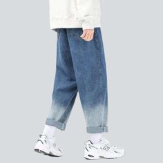 Introducing our Y2K-style Men's Baggy Jeans from the 2023 Spring-Summer Collection ââ‚?a classic ageless with a fashion twist!Distinctive Features: Y2K Style: These jeans don't just bring back the nostalgia of the early 2000s; they bring to life the best of that era's vogue. Get ready to make a statement! Dip-dyed: A unique touch to this ageless everlasting ââ‚?a playful dip-dye effect that adds a hint of vibrancy to your outfits. Baggy: Whether you're styling them for a night out or a lazy Sund Baggy Washed Jeans For Hip Hop Style, Hip Hop Baggy Washed Jeans, Baggy Washed Jeans For Hip Hop, Summer Streetwear Medium Wash Jeans, Medium Wash Jeans For Summer Streetwear, Urban Style Denim Blue Jeans For Summer, Baggy Straight Leg Summer Jeans, Urban Denim Blue Jeans For Summer, Spring Streetwear Casual Jeans