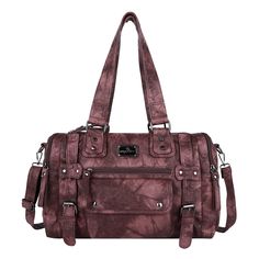 PRICES MAY VARY. 💯[Material]-This stylish multi pocket satchel handbag is made from high-quality eco-friendly vegan leather which is washed with a special technique to make it ultra-soft, durable, and easy to clean. Just wipe with a damp cloth to keep this bag looking new. It has a classic silver hardware and top zipper closure that makes it easy to grab things inside your bag. 🎀[Dimension]-The size of our Hobo bags are 16.1"x4.3"x11.0"(40.6*11*27.9)cm. Removable shoulder strap drops: 23.2" (5 On-the-go Shoulder Bag With Multiple Pockets, On-the-go Crossbody Bag With Multiple Pockets, Crossbody Bags With Multiple Pockets For On-the-go, School Satchel Bag With Multiple Pockets, Brown Tote Bag With Multiple Pockets, On-the-go Satchel Shoulder Bag With Multiple Pockets, Daily Use Satchel Bag With Multiple Pockets, Brown Shoulder Satchel With Multiple Pockets, Brown Satchel Shoulder Bag With Multiple Pockets