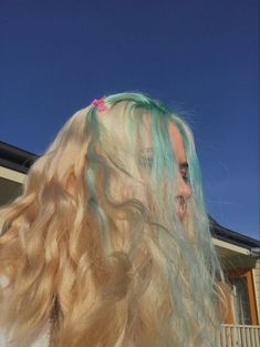 Mermaid Aesthetic Hair, Mermaid Core Hair, Mermaid Hair Aesthetic, Lagoona Blue Aesthetic, Mh Characters, Lagoona Blue Monster High, Blue Monster High, Blonde And Blue Hair, Alt Hair