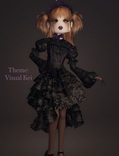 dti dress to impress visual kei, lolita outfit Trad Goth Dress, Visual Kei Outfits, Roblox Outfit Ideas, Visual Kei Fashion, Traditional Goth, Lolita Outfit, Vampire Dress