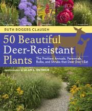 the book cover for 50 beautiful deer - resistant plants