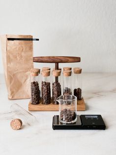 an assortment of nuts and other items on a table