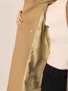 Shop Allegra K for stand collar double breasted hoodie outerwear winter coat you are looking for, get more women's wool & pea coats for yourelf. Order now! Free Returns! Winter Pea Coat, Winter Overcoat, Long Overcoat, Elegant Coats, Winter Outwear, Long Winter Coats, Classic Trench Coat, Long Trench, Long Trench Coat