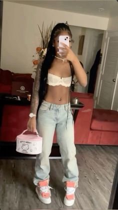 Baddie Party Outfits, Cute Pants Outfits, Cute Pants, Streetwear Fashion Women, Cute Swag Outfits, Party Outfits