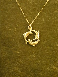 Xoxo Jewelry, Dolphin Pendant, Wax Casting, Hand Jewelry, Fantasy Jewelry, Hand Cast