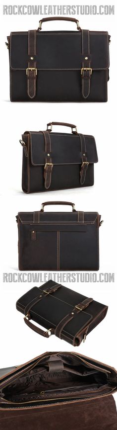 Vintage Style Leather Briefcase Messenger Bag Satchel Bag Crossbody Shoulder Bag Classic Satchel Laptop Bag With Top Carry Handle, Classic Laptop Bag With Top Carry Handle, Classic Top Handle Satchel With Laptop Sleeve, Formal Satchel Shoulder Bag With Laptop Sleeve, Classic Shoulder Bag With Laptop Sleeve, Crossbody Satchel For Business Trips, Classic Shoulder Bag With Laptop Sleeve And Top Handle, Top Handle Shoulder Bag With Laptop Sleeve, Classic Shoulder Satchel With Luggage Sleeve