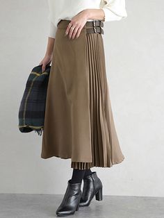 Graceful A-Line Pleated Skirt NAVY BLUE-L Brown Bread Recipe, Campus Fashion, Corporate Goth, Brown Bread, Pleated Long Skirt, Professional Style, Modest Dress, Long Skirts For Women, Fashion Lingerie