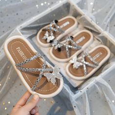 Soufree - Luxury Girl's Slippers Butterfly Sequins Clip-toe Leisure Children Sandals Summer Black Beige Chunky Soft Sole Kids Sliders26-37 Shoes Length: 16cm Shoes Length: 17cm Shoes Length: 18cm Shoes Length: 19cm Shoes Length: 20cm Shoes Length: 21cm Shoes Length: 22cm Shoes Length: 23cm Sport Slippers, Boys Sandals, Luxury Girl, Low Heel Shoes, Beige Shoes, Slippers For Girls, Comfortable Flats, Summer Black, Boot Pumps