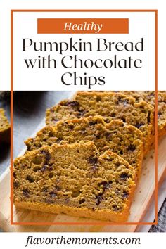 This Healthy Pumpkin Bread with Chocolate Chips is the perfect fall treat! Made with whole wheat flour, coconut sugar, and warm pumpkin pie spices, it’s moist, flavorful, and full of rich chocolate chips. This easy recipe is a great way to enjoy a healthier version of pumpkin bread without compromising on taste. Perfect for breakfast or a snack! Chocolate Chip Bread Recipe, Chocolate Pumpkin Bread, Best Pumpkin Bread Recipe, Chef Savvy, Spicy Chocolate, Moist Pumpkin Bread, Chocolate Chip Bread, Pumpkin Chocolate Chip Bread, Pumpkin Chocolate Chip