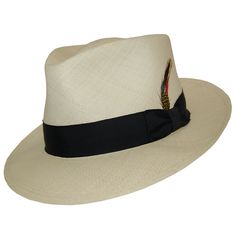 Delmonico Taylor Panama Hat | DelMonico Hatter $165 #panama #straw #hat Toquilla Straw Hat With Flat Bill For Kentucky Derby, Classic Natural Straw Hat For Kentucky Derby, Classic Natural Hat Bands For Kentucky Derby, Classic Panama Hat With Curved Brim In Natural, Classic Natural Panama Hat With Curved Brim, Classic Natural Straw Hat With Flat Bill, Fitted Flat Bill Panama Hat For Summer, Classic Wide Brim Panama Hat In Toquilla Straw, Classic Brimmed Straw Hat In Toquilla