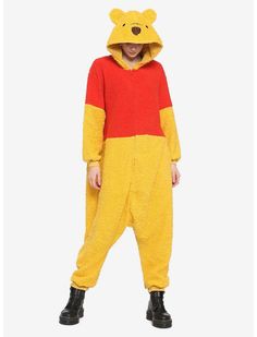 Disney Winnie The Pooh Kigurumi Halloween Costumes Winnie The Pooh, Pooh Costume, Girls Loungewear, Baggy Shirts, Disney Clothing, Union Suit, Feminine Blouses, Disney Food Blog, Cozy Night