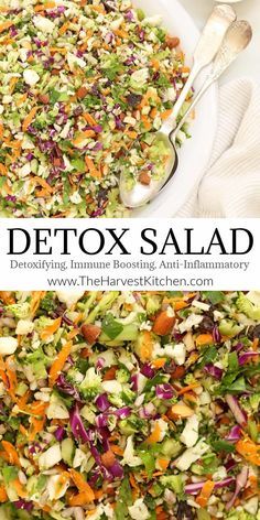 Inflammation Diet Recipes, Detox Salad, Resep Diet, Best Salad Recipes, Mediterranean Diet Recipes, Detox Recipes, Veggie Dishes, Spaghetti Squash, Healthy Salad Recipes