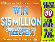 an advertisement for the $ 15 million summer prize event, which is being advertised by customers