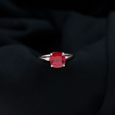 Product Details Capture attention with this elegant Solitaire Ring, showcasing a Round Cut Created Ruby delicately nestled in a secure 4 Prong Setting, embellished with a Simple Band. This dainty Red Gemstone Ring is designed to make her feel like royalty on her special Engagement Day. Product Information SKU SHP-RINGS0821198695 Width 4.4 mm Height 7 mm Weight 2.20 gm (Approximate) LAB CREATED RUBY INFORMATION No.of Stones 1 Pieces Total Weight 2.00 Carat (Approximate) Dimension(approx) Cushion-8X8 mm-1 Pcs Color Red Cut Brilliant Shape Cushion Setting Type Prong-Setting Quality Grade AAAA View More Product Parent Collection Handle lab-created-ruby-rings Ruby Solitaire Ring, Red Gemstone Ring, Simple Band, Red Gemstones, Signature Jewelry, 18k Yellow Gold Ring, Timeless Jewelry, List Style, Ruby Ring