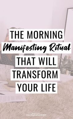 This Morning Manifesting Ritual will transform your life. #manifesting #lawofattraction #manifest #spiritualawakening #spiritualgrowth 5am Club, Manifesting Money, Manifestation Journal, Law Of Attraction Quotes, Manifestation Affirmations