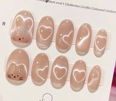 Cat Nail Ideas, Cute Cat Nails, Nail Cute, Kutek Disney, Eye Nail Art, Makeup Nails Designs