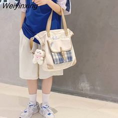 Shipping: Worldwide Express Shipping AvailableDelivery time: 🚚7-15Days Fast ShippingReturns: Fast refund,💯100% Money Back Guarantee.Handbags Type: TotesMain Material: CanvasLining Material: CanvasShape: Casual TotePlace Of Origin: SHANG HAIOrigin: Mainland ChinaHardness: HARDPattern Type: PlaidInterior: Interior Zipper PocketDecoration: NONEExterior: Solid BagOccasion: BusinessClosure Type: Zipper & HaspGender: WOMENStyle: Preppy StyleModel Number: plain weaveNumber of Handles/Straps: Single Large Capacity Canvas Student Bags, Large Capacity Canvas Bags For Students, Casual Beige Shoulder Bag For Students, Casual Satchel Shoulder Bag For Students, Student Rectangular Shoulder Bag With Pockets, Rectangular Shoulder Bag With Pockets For Students, Casual Rectangular Student Shoulder Bag, Casual Rectangular Shoulder Bag For Students, Casual Rectangular Satchel For Students