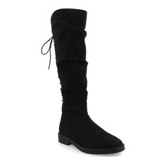 You simply can't beat the sleek and sophisticated style of these women's Journee Collection Mirinda knee-high boots.WC = wide calfClick this FOOTWEAR GUIDE to find the perfect fit and more! You simply can't beat the sleek and sophisticated style of these women's Journee Collection Mirinda knee-high boots. WC = wide calf Click this FOOTWEAR GUIDE to find the perfect fit and more! FEATURES Back lace-up design Tru Comfort Foam footbed Knee highCONSTRUCTION Faux leather upper Faux Leather lining Fau Wc Black, Wide Calf, Journee Collection, Sophisticated Style, High Boots, Knee High Boots, Gender Female, Knee High, Age Group