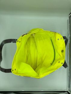 "Neon Yellow Softball Tote Canvas Bag Great for all your stuff for Softball Games! Bag is made of Cotton Canvas with a lining. Bag has a snap closure and a interior zippered pocket. Bag measures: 22\" X 17\" X 8\" Listings is for 1 Softball Tote that can be purchased as bag only with nothing on it or Softball Tote with Softball Mom Heart on oneside. Softball Mom Heart Design is Heat Transfer Vinyl /Glitter Vinyl and pressed with a Commercial Grade Heat Press. Sales Tax charged for Texas resident Yellow Tote Bag For Outdoor, Large Capacity Yellow Bag For Outdoor Activities, Yellow Shoulder Bag For Outdoor, Softball Bags, My Best Friend's Birthday, Team Mom, Softball Mom, Personalised Canvas, Best Friend Birthday