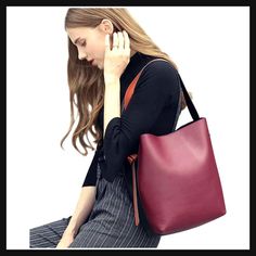 Smart Buys! Multi Colored Large Ladies Handbag (Genuine Leather), accessories starting from $59.99 See more. 🤓 #accessories #womensclothing #trendy #foxfur #blackstyle #africanstyle #ladiesfashion #africanfashion #chic #womensfashion Burgundy Soft Leather Bag, Versatile Square Shoulder Bag With Leather Handles, Modern Square Bucket Bag For Errands, Versatile Box Bag With Adjustable Strap For Errands, Versatile Burgundy Bags, Versatile Box Bag For Errands With Adjustable Strap, Casual Square Satchel In Soft Leather, Versatile Square Hobo Bag For Daily Use, Square Hobo Bag For Errands