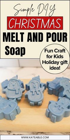 Looking for a fun holiday activity to do with the kids? This simple DIY Christmas melt and pour soap project is the perfect craft! Not only will your little ones enjoy making their own colorful soaps, but they also make delightful gifts for family and friends. Get creative with festive shapes and scents while teaching kids essential crafting skills. Click to discover easy step-by-step instructions and tips for making beautiful, personalized holiday gifts! Christmas Melt And Pour Soap, Melt And Pour Soap Ideas, Melt And Pour Soap Recipes, Personalized Holiday Gifts, Homemade Presents, Kids Recipe, Melt And Pour Soap