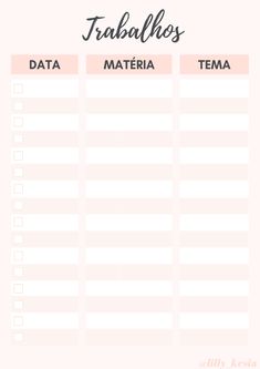 a printable table with the words, tabulalos and data in spanish on it