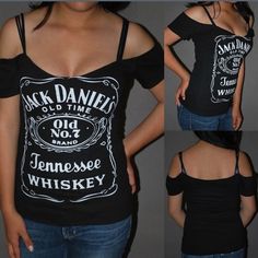 New Cold Shoulder Tee Black With White Lettering T Shirt Knot, Diy Tshirt, Diy Tank