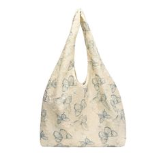 Lkblock Vintage Design Handbags Women's Butterfly Embroidery Shoulder Bag Large Capacity Tote Bags for Girl Vacation Top-handle Totes Vintage Hobo Bag For Shopping With Large Capacity, Vintage Beige Hobo Tote Bag, Elegant Bucket-shaped Hobo Bag For Shopping, Elegant Beige Bucket-shaped Hobo Bag, Everyday Butterfly Print Tote Bag, Girls Vacation, Vacation Tops, Butterfly Embroidery, Types Of Bag