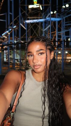 pretty Dewy Makeup Look, Vacation Hairstyles, Ginger Hair Color, Boho Braids, Curly Hair Tips, Box Braids Hairstyles, Baddie Hairstyles, Black Girls Hairstyles