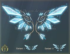 an image of two blue butterflies with wings