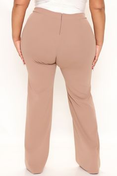 Victoria High Waisted Dress Pants - Taupe | Fashion Nova, Pants | Fashion Nova Black And Mauve, High Waisted Dress, Taupe Fashion, High Waisted Dress Pants, Flattering Outfits, Over 50 Womens Fashion, Loungewear Women, Curve Dresses, Womens Loungewear