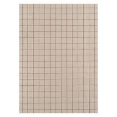 a beige and black checkered rug on a white background