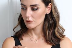 14k Gold 9 Diamond Dangle Necklace Features * Made to Order. * Gold KT: 14K Solid Gold * Custom Gold Color: Rose Gold, Yellow Gold, White Gold * Diamond-Cut: Round * Number of Stones: 9 * Stone Size: 2.00mm * Total CTW: 0.27ctw * Diamond Color-Clarity: G Color SI Clarity * Setting Type: Bezel * Ready to Ship in 7-10 Business Days ▶ Want to find out more? Check out my shop http://etsy.me/2lUcVnH Go Directly to My Sections * Gold Necklaces - http://etsy.me/2lUxj86 * Gold Bracelets - http://etsy.me Rose Gold 14k Gold Dangle Necklace, Rose Gold 14k Dangle Necklace, Fine Jewelry Diamond Necklace With Dangle For Gift, Fine Jewelry Diamond Dangle Necklace As Gift, Fine Jewelry Diamond Dangle Necklace For Gift, Elegant Dangle Diamond Necklace For Gift, Solitaire Necklace Diamond, Dainty Necklace Layered, Dangle Necklace