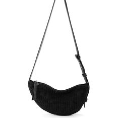 The Sak Tess Sling Bag - |Hand Crochet - Black| Mini Sling Bag, Crochet Sling Bag, Sling Bag Black, The Sak, Functional Design, Sling Bag, Belt Bag, You Bag, Hand Crochet