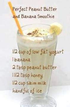 an image of a banana smoothie recipe on the app store's facebook page