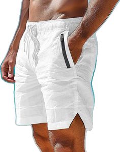 Stretch Swimwear For Summer, Stretch Swimwear For Summer Leisure, Solid Color Beachwear Shorts For Summer, Stretch Swimwear For Leisure In Summer, Solid Color Summer Beachwear Shorts, Summer Beachwear Shorts In Solid Color, Summer Beach Shorts With Pockets, Solid Shorts For Vacation, Casual Stretch Beach Shorts