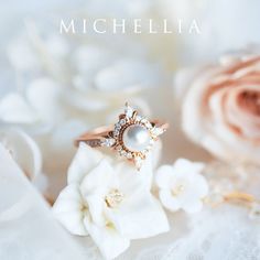 "Our current turnaround time for regular orders is 6-8 weeks. For urgent orders, please shop our Ready-to-Ship collection below (7-10 business days): https://michellia.com/collections/ready-to-ship (please copy and paste into browser) -------- 「Astrid」- Art Deco Petite Ring, in Akoya Pearl | R1007 A daintier sister of our signature \"Alessandra\" ring, \"Astrid\" is designed for those who prefer a more delicate profile without losing the elaborate art-deco inspired details. Despite its size, Ast Elegant Bridal Sets With Halo Design For Wedding, Elegant Halo Bridal Sets For Wedding, Elegant Wedding Bridal Sets With Halo Design, Luxury Bridal Sets As A Gift, Luxury Round Bridal Sets Gift, Timeless Cubic Zirconia Jewelry For Wedding, Timeless Diamond-accented Jewelry For Weddings, Timeless Cubic Zirconia Wedding Jewelry, Timeless Diamond Accented Jewelry For Weddings