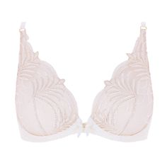 Triangle bra underwire AUBADE Hypnolove Elegant Padded Low-cut Bra, Elegant Low-cut Padded Bra, Feminine Push-up Bra With Removable Cups, Elegant Push-up Nursing Bra With Removable Cups, Elegant Push-up Nursing Bra, Elegant White Triangle Top Bra, Feminine Push-up Party Bra, Feminine Full Cup Bra With Removable Cups, Pink Feminine Bra With Removable Cups