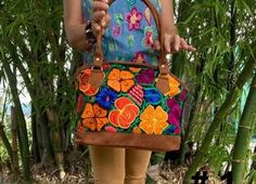 "This Mexican bag is a perfect accessory for any occasion. Each bag is a unique piece embroidered with bright colors and a very bohemian style. Each of our pieces are carefully crafted by artisans from the states of Oaxaca and Chiapas. Our items are made of cotton. We ship anywhere in the word, from Tepic, Nayarit, mx. Care Instructions: Please take care to handwash your items in cold water and hang to dry. Measurement in inches width 15\" high 10\" depth 4.25\"" Mexican Bag, Floral Purse, Traditional Mexican, Embroidered Bag, Handmade Bag, Hippie Style, Handmade Bags, Floral Embroidery, Bohemian Style