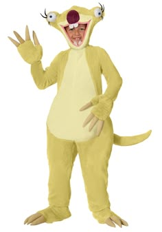 a person in a costume that looks like a ratty mouse with one hand up to the side