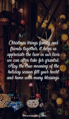 christmas brings family and friends together, it helps us appreciate the love in our lives