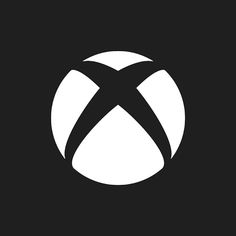 the xbox logo in black and white with an x on it's center circle